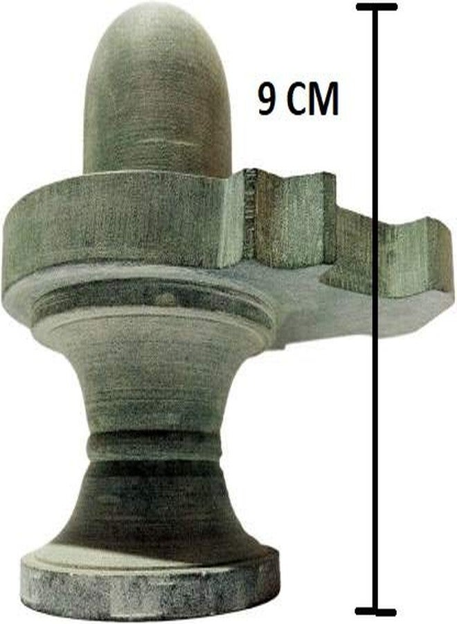 athizay 9 cm Grey Stone Shivling Idol for Puja | Shiva Lingam for Mandir, Home & Gifting | Handcrafted Shivling for Shravan Month & Maha Shivratri Pooja - Image 2